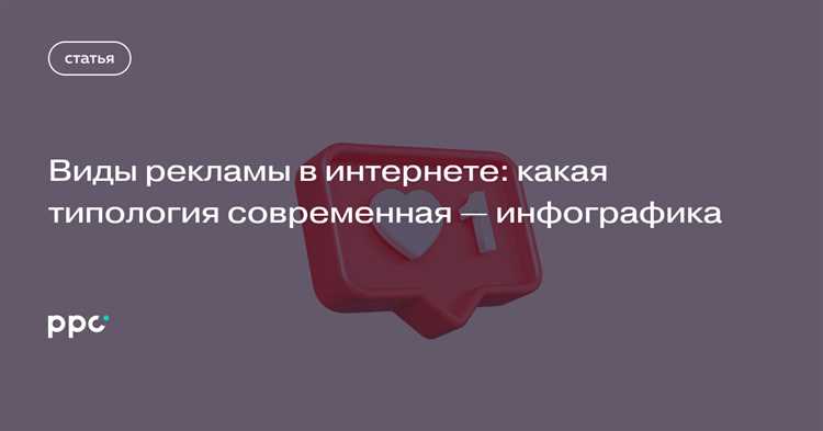 Виды рекламы в интернете: какая типология современная — инфографика